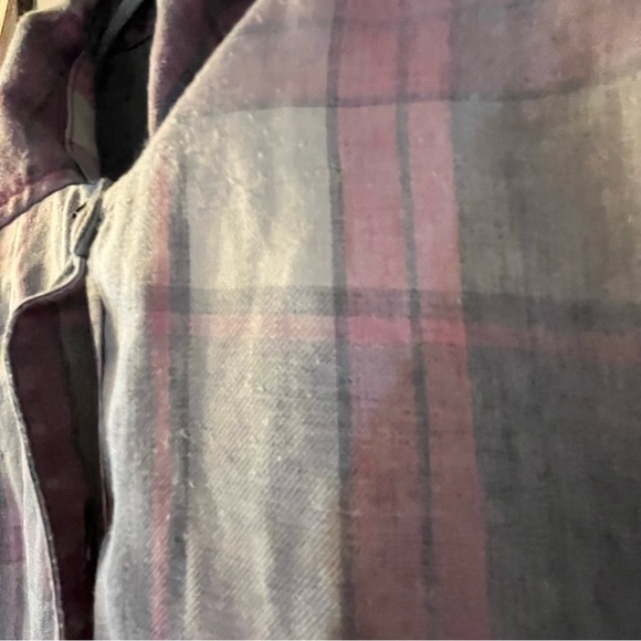 Rails Hunter Plaid Flannel Button Down Shirt Storm Pink Cloud Wash Pocket L - Picture 7 of 9